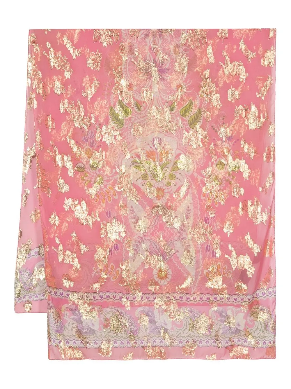 

ETRO Sciapra Delhy paisley silk scarf - Pink