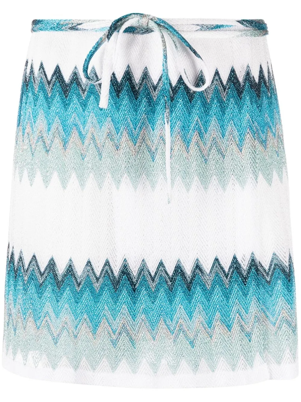 

Missoni zigzag-woven beach skirt - White