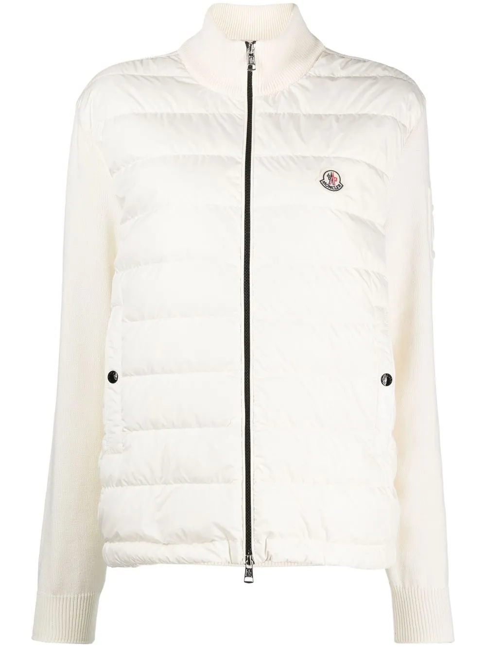 

Moncler quilted padded cardigan - White