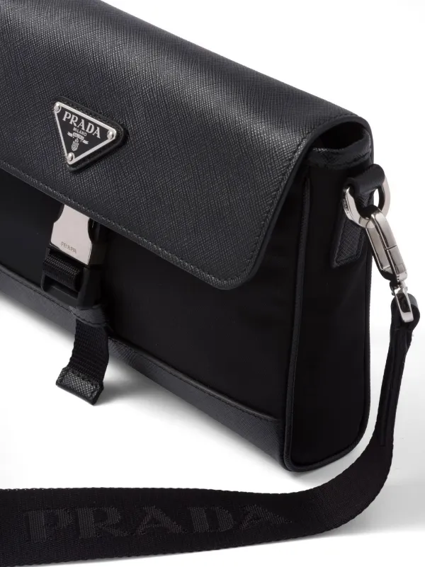 Prada Re-Nylon And Leather Shoulder Bag - Farfetch