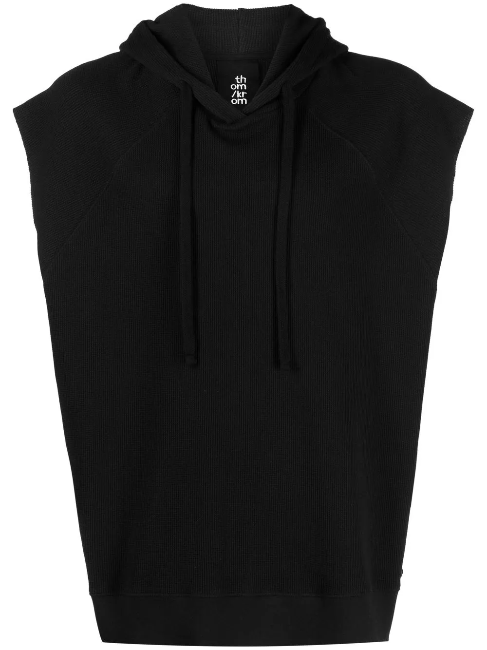 

Thom Krom waffle raglan sleeves vest - Black