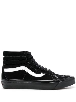 Vans sk8 hi outlet platform black leather