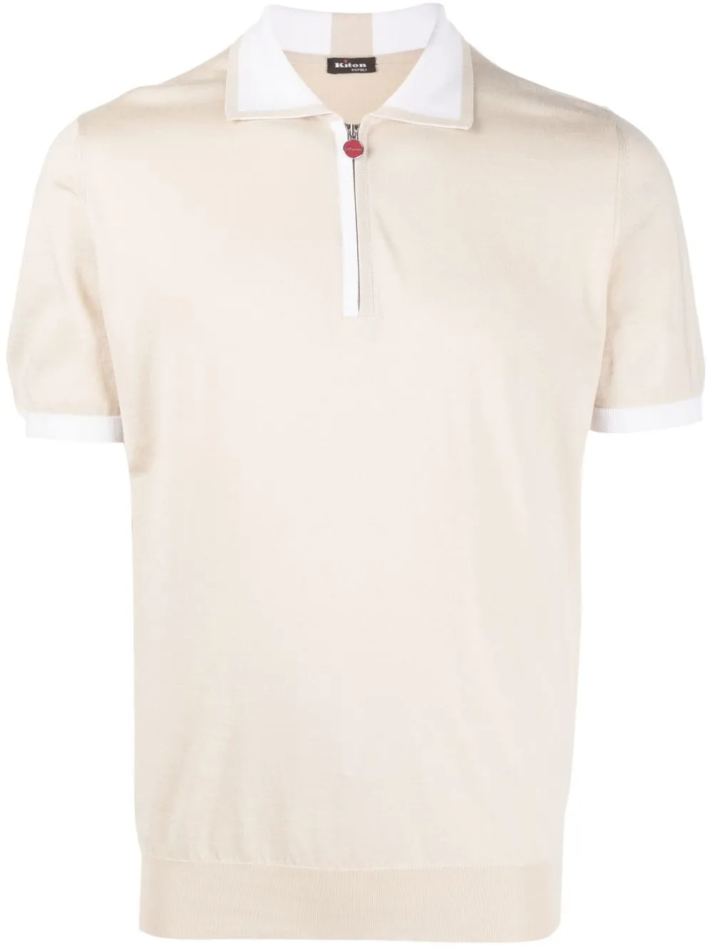 

Kiton zip-up polo shirt - Neutrals