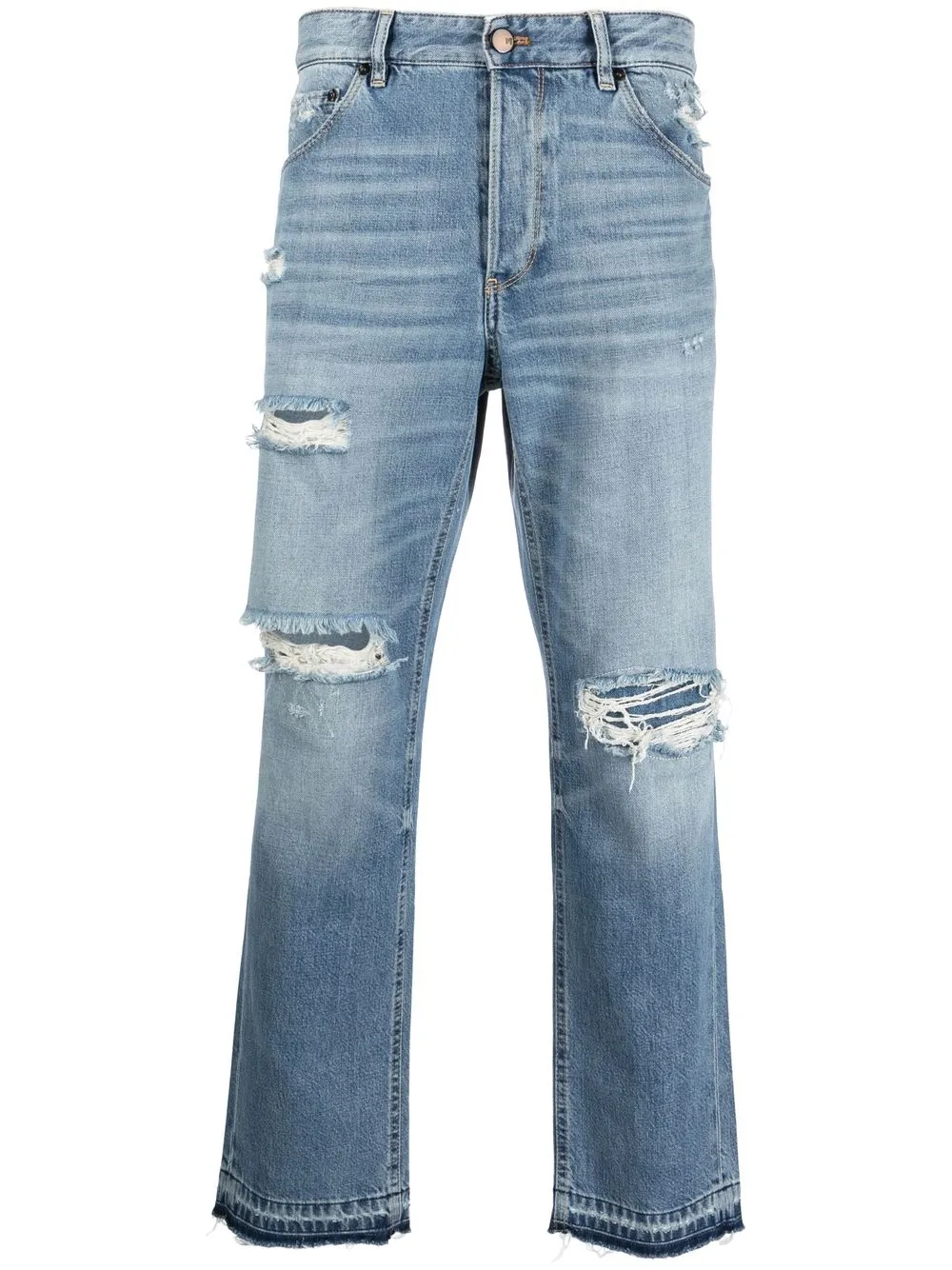 

PT Torino ripped bleach-effect jeans - Blue