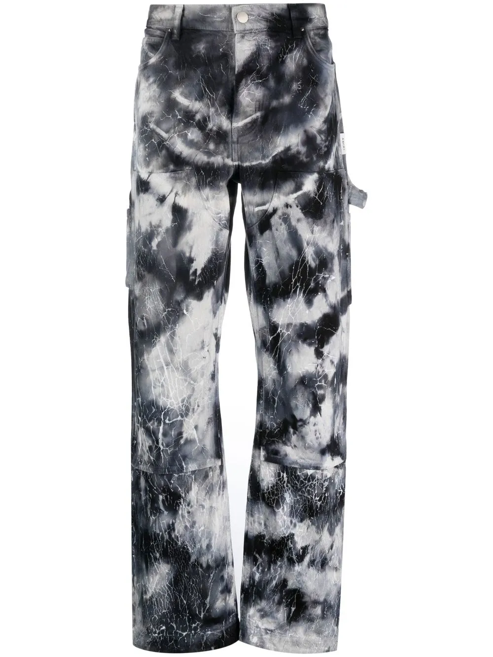 

AMIRI tie-dye straight-leg jeans - Black