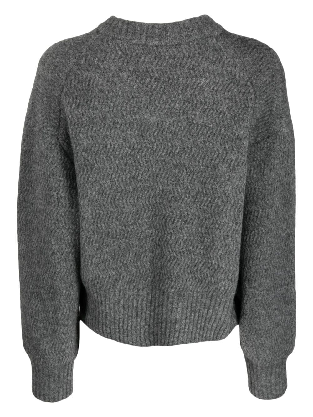 FILIPPA K CHEVRON-KNIT V-NECK WOOL JUMPER 