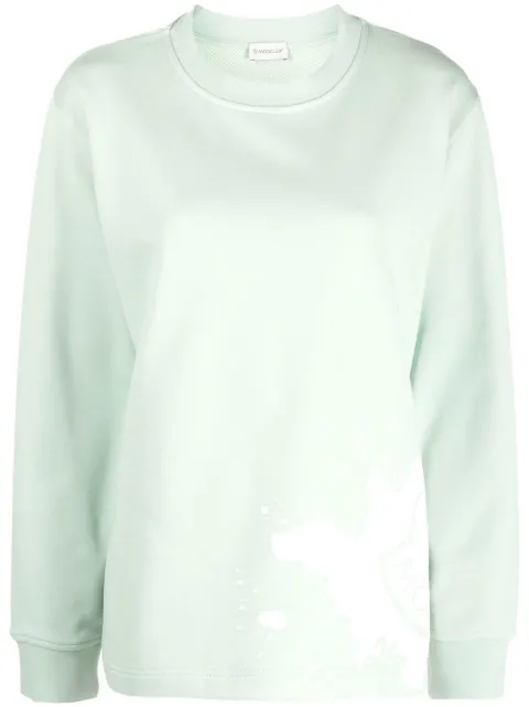 Moncler logo-print knitted sweatshirt