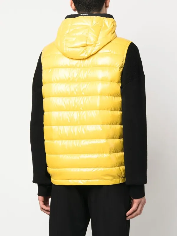 Moncler Chest logo-patch Padded Gilet | Yellow | FARFETCH