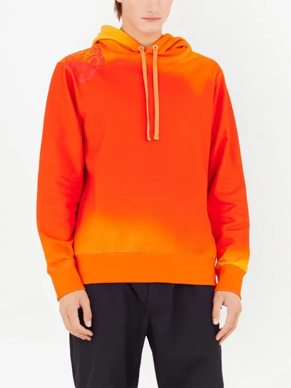 Ferragamo sunset-print Cotton Hoodie | Red | FARFETCH