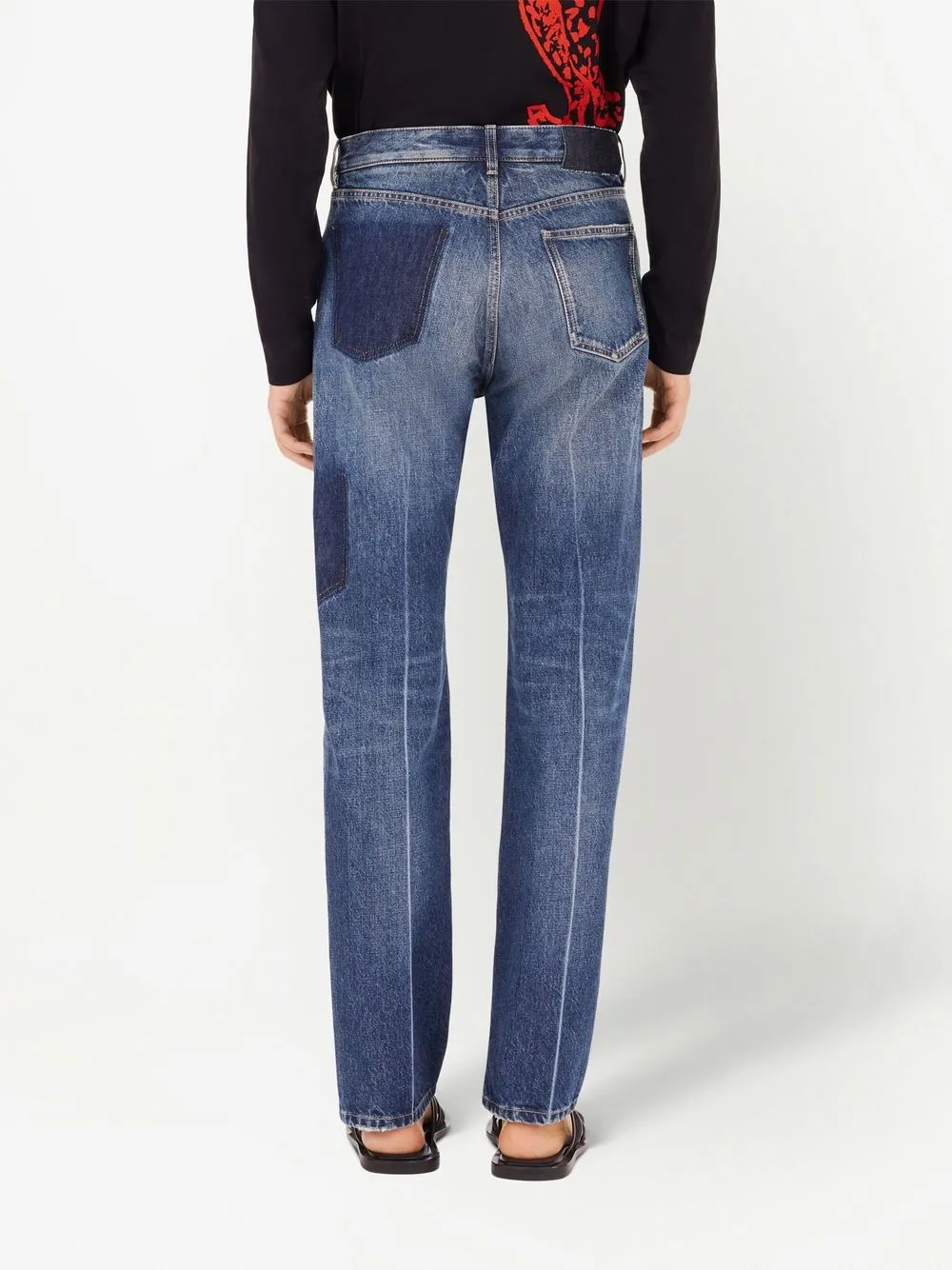 Ferragamo Straight-leg Denim Trousers In Blau