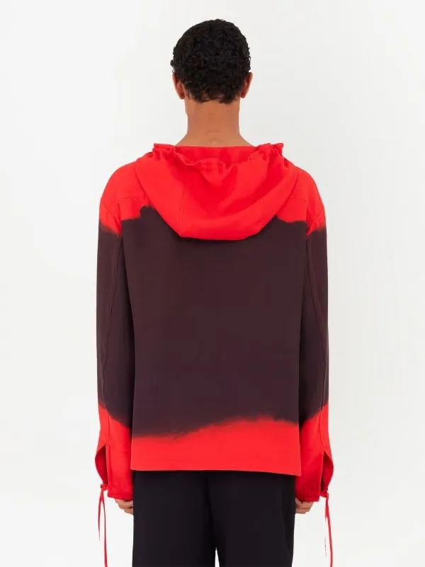 Ferragamo gradient-effect Hooded Kaftan | Red | FARFETCH