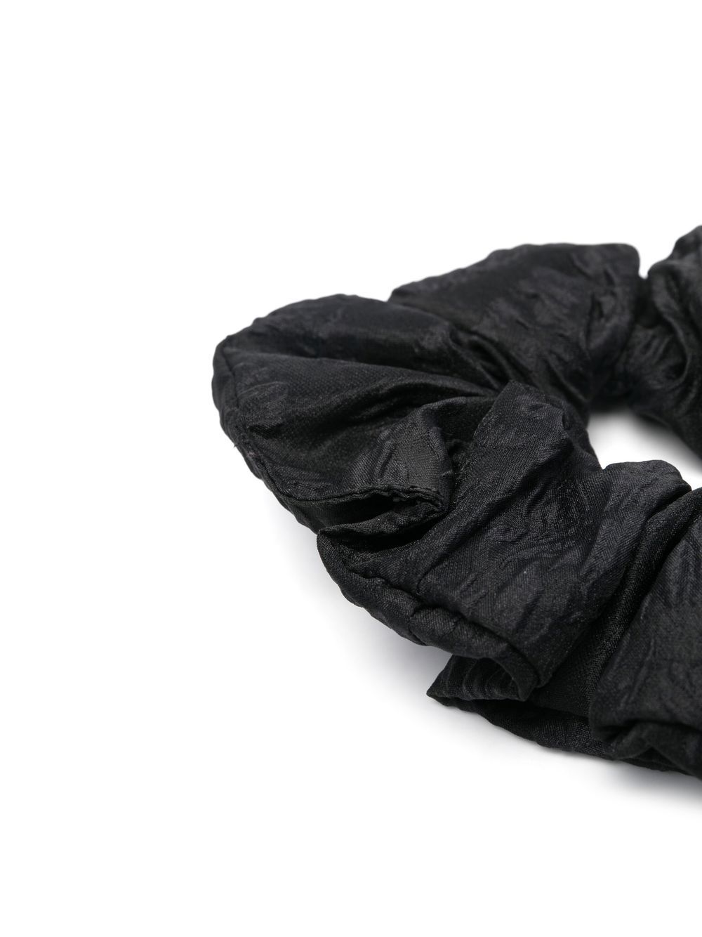 GANNI Scrunchie met ruche - Zwart