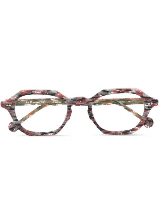 L.A. EYEWORKS Hoku square-frame Glasses - Farfetch