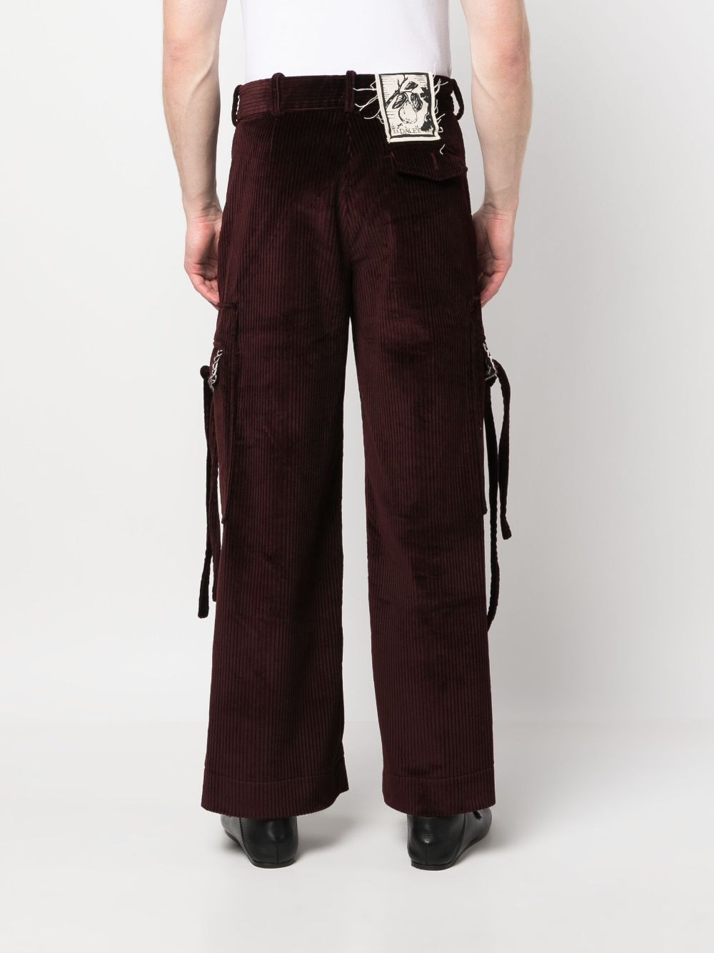 Shop S.s.daley Dennis Straight-leg Trousers In Red