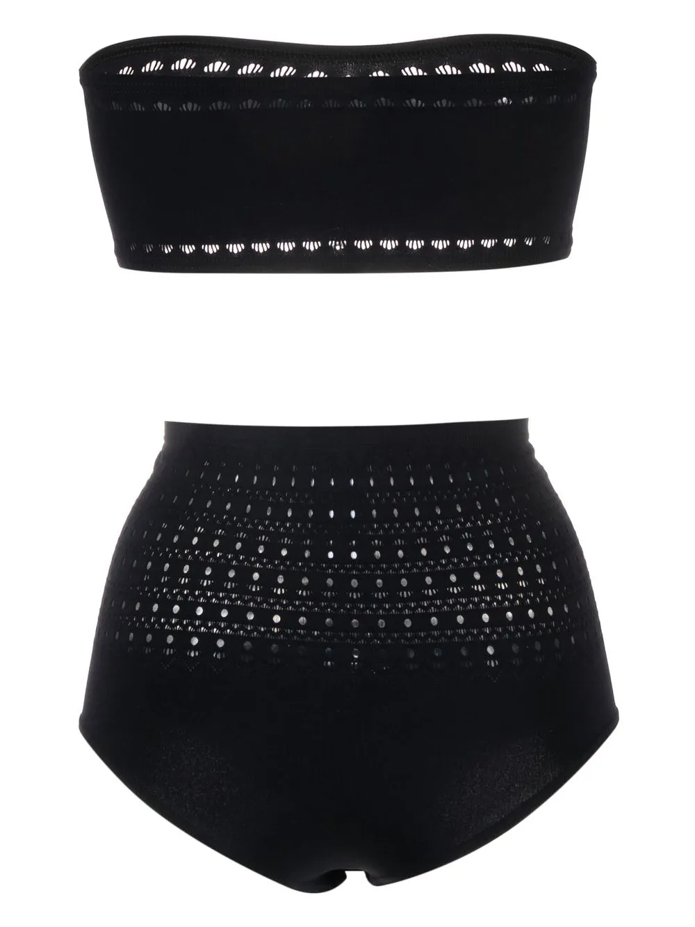 Alaïa perforated-detail two-piece bikini | Bikinis | Image 2