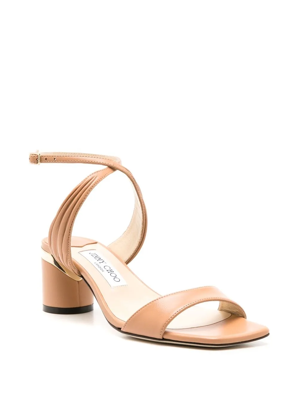 Jimmy Choo Jago leren sandalen Bruin