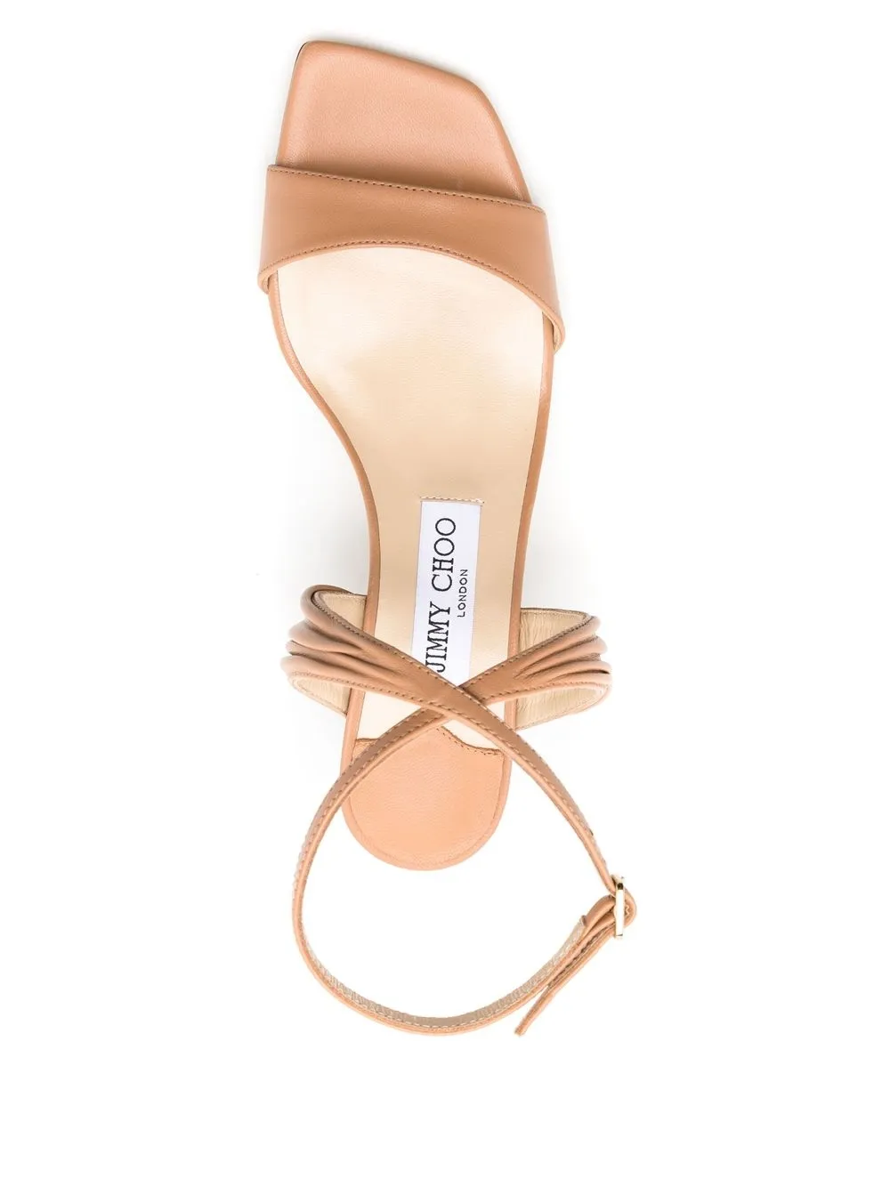 Jimmy Choo Jago leren sandalen Bruin