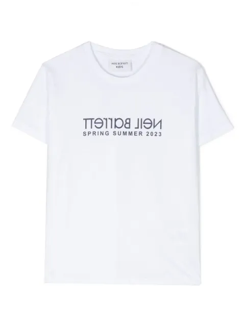 Neil Barrett Kids logo-print T-shirt