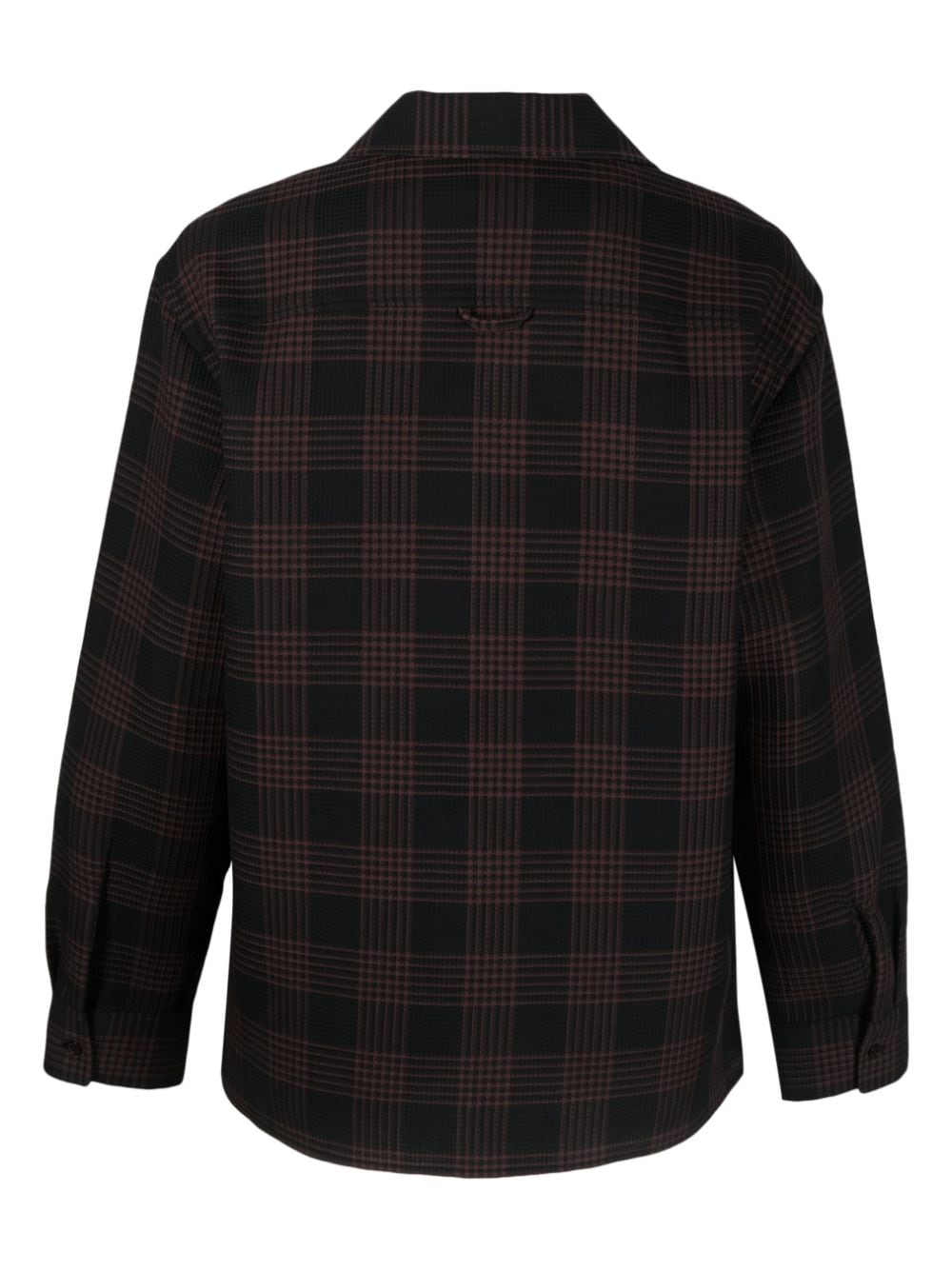 Shop Filippa K Check-pattern Long-sleeve Shirt In Black