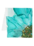 Faliero Sarti Tiffany watercolour floral-print scarf - Blue