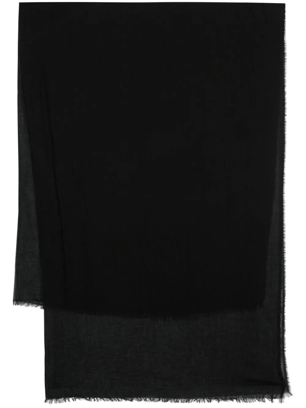 

Faliero Sarti frayed silky scarf - Black