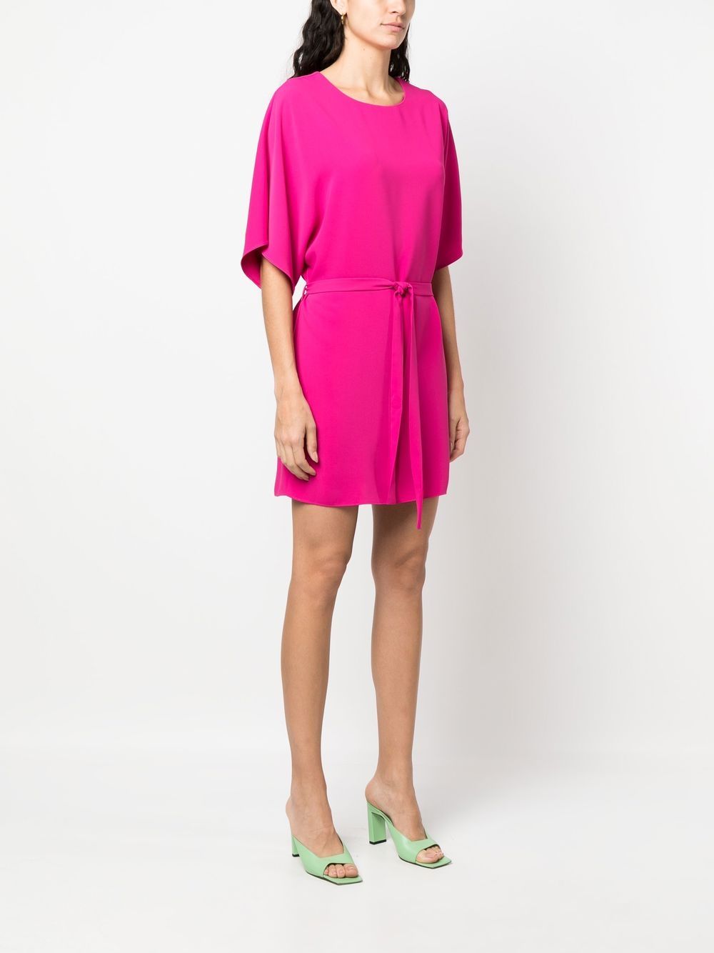 Shop P.a.r.o.s.h Belted Mini Dress In Rosa