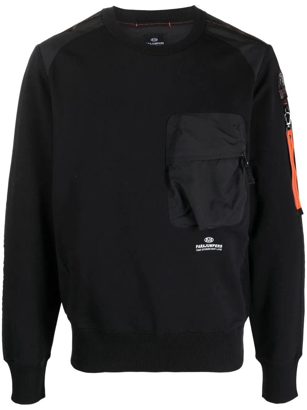 

Parajumpers logo-print detail sweatshirt - Black