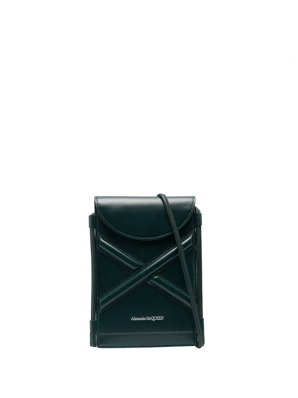 

Alexander McQueen embossed-logo detail crossbody bag - Green