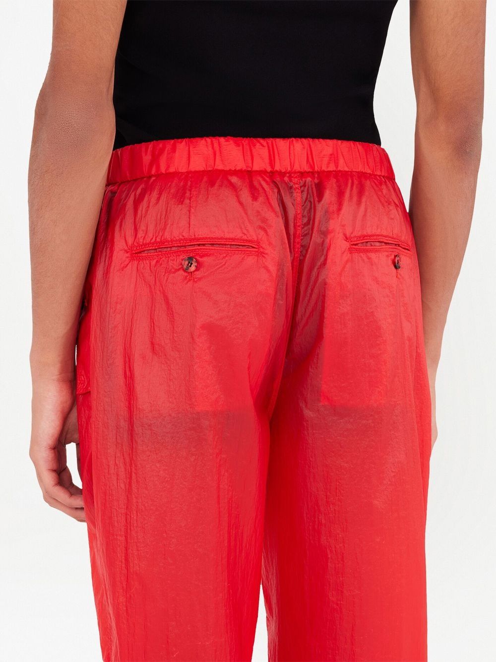 Shop Ferragamo Four-pocket Straight Trousers In Red