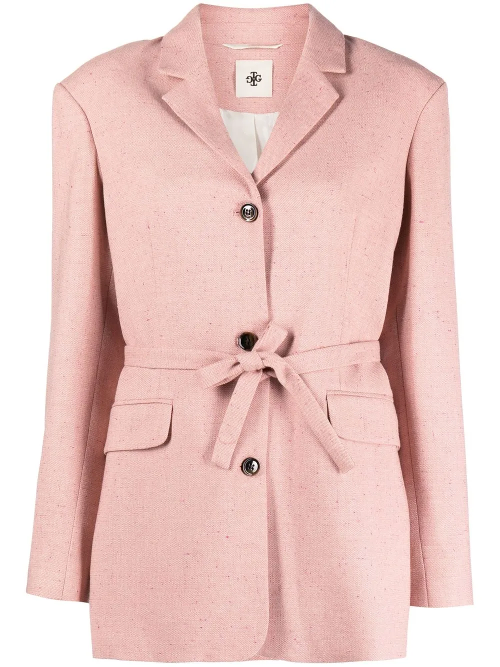 

The Garment belted single-breasted blazer - Pink