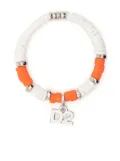 DSQUARED2 charm-detail beaded bracelet - White