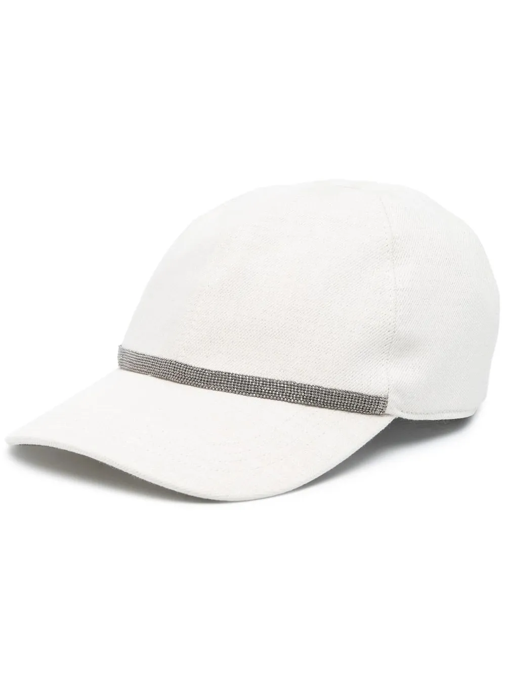 

Brunello Cucinelli rhinestone baseball cap - Neutrals