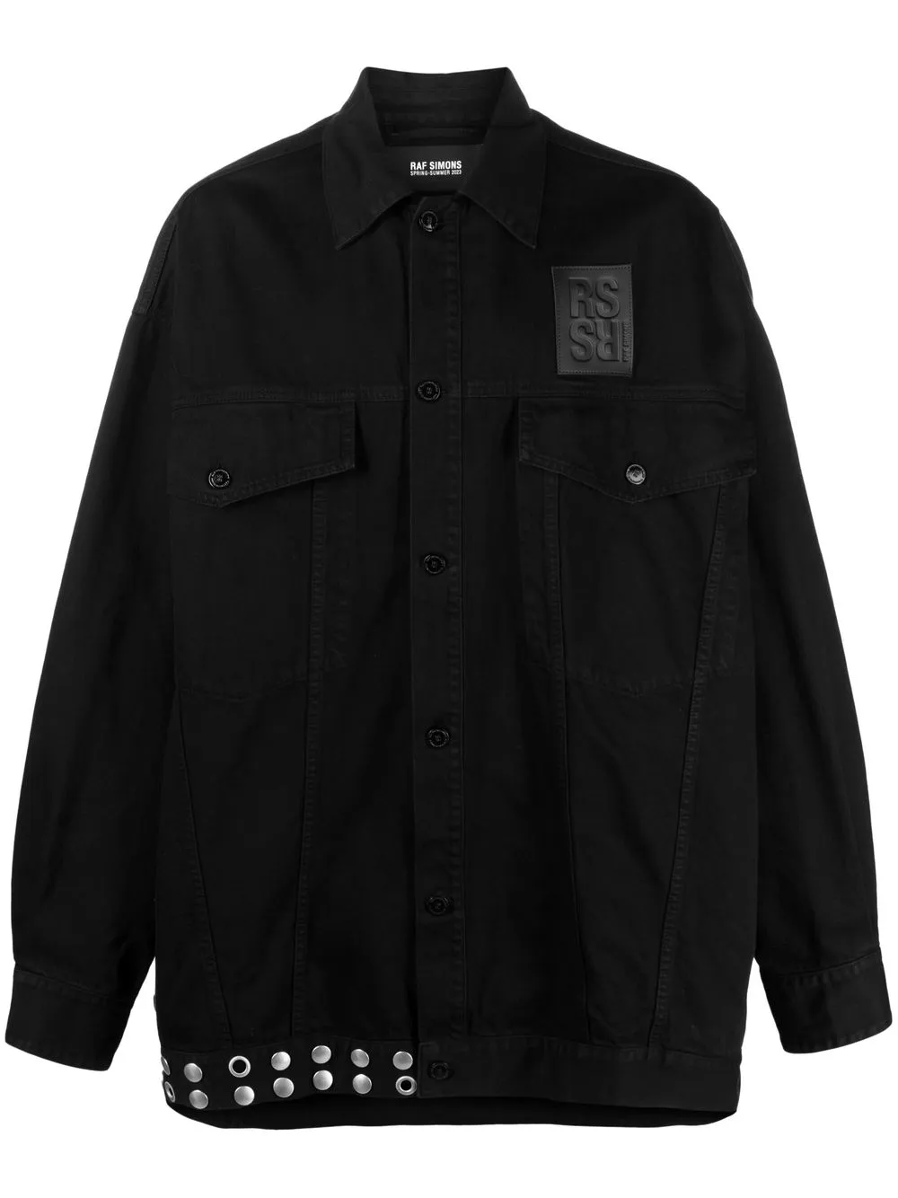 

Raf Simons logo-patch jacket - Black