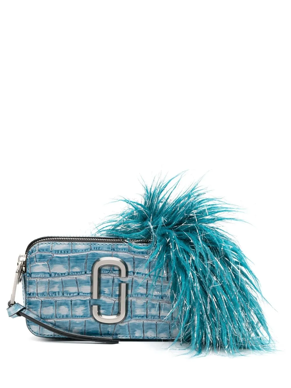 

Marc Jacobs The Croc-Embossed Snapshot crossbody bag - Blue