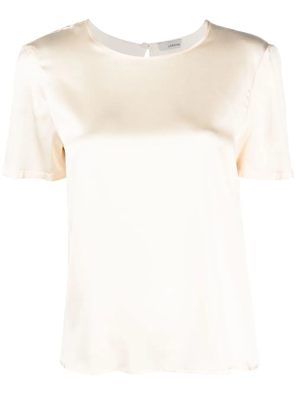 

Lardini satin short-sleeved top - Neutrals