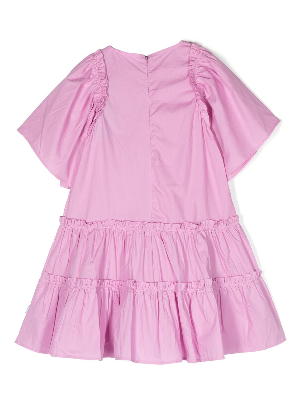 Molo ruffled-trim panelled dress - Paars