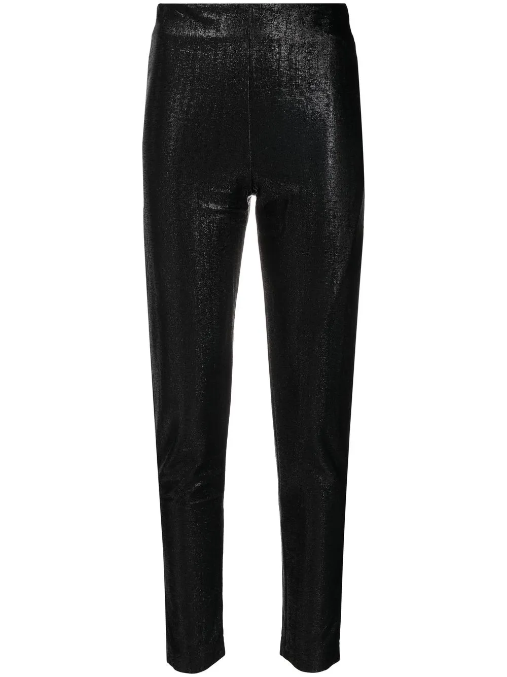 

Giorgio Armani high-waist metallic pants - Black