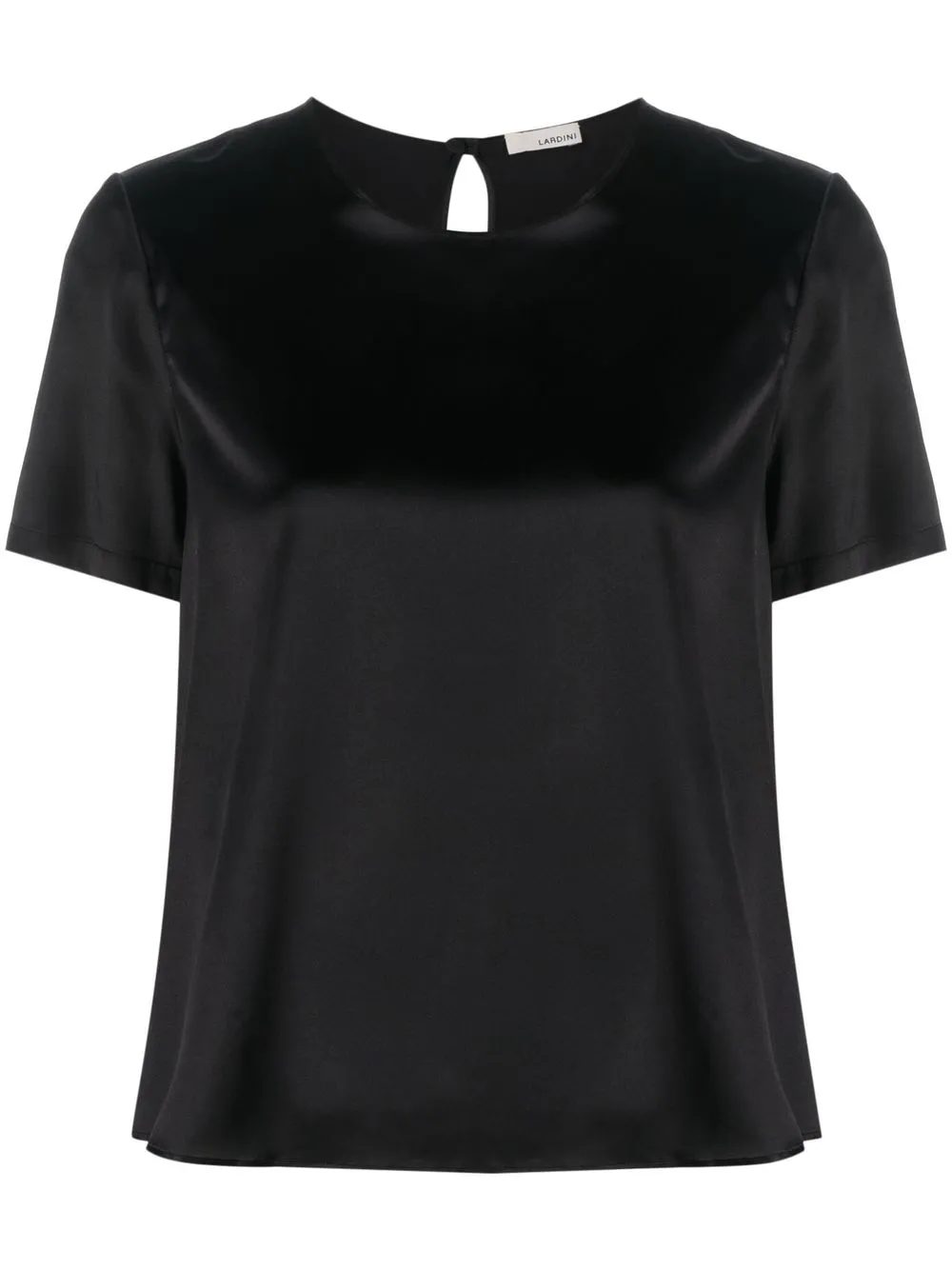 

Lardini satin blend T-shirt - Black