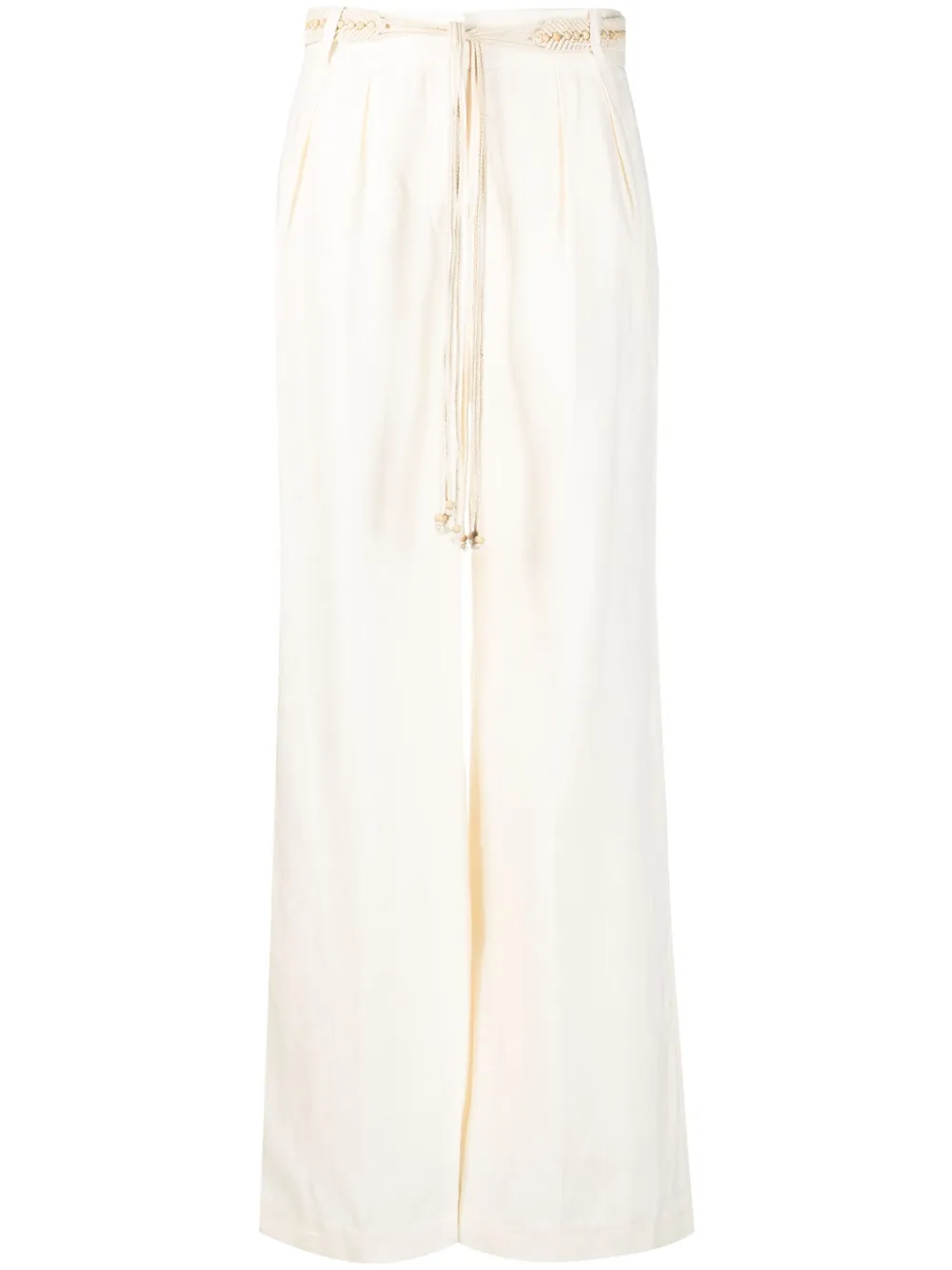 Image 1 of ZIMMERMANN Vitali linen wide-leg trousers