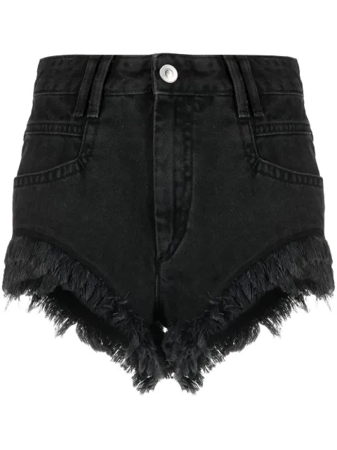 MARANT ÉTOILE frayed denim shorts