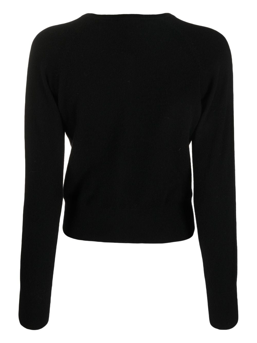 Shop Filippa K Round-neck Cashmere Cardigan In Black
