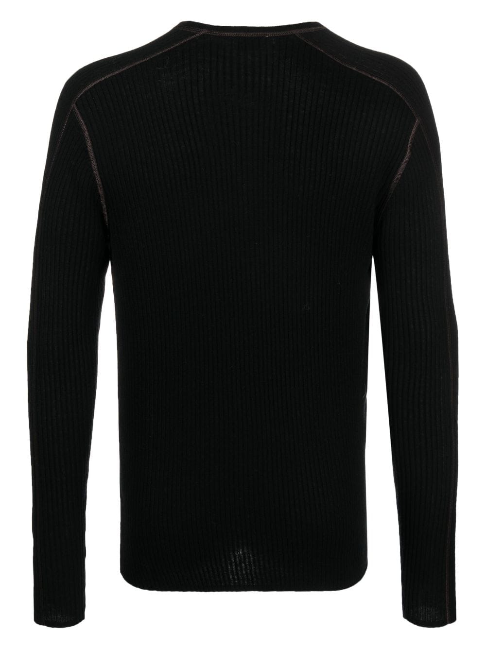 Filippa K Geribbelde sweater - Zwart