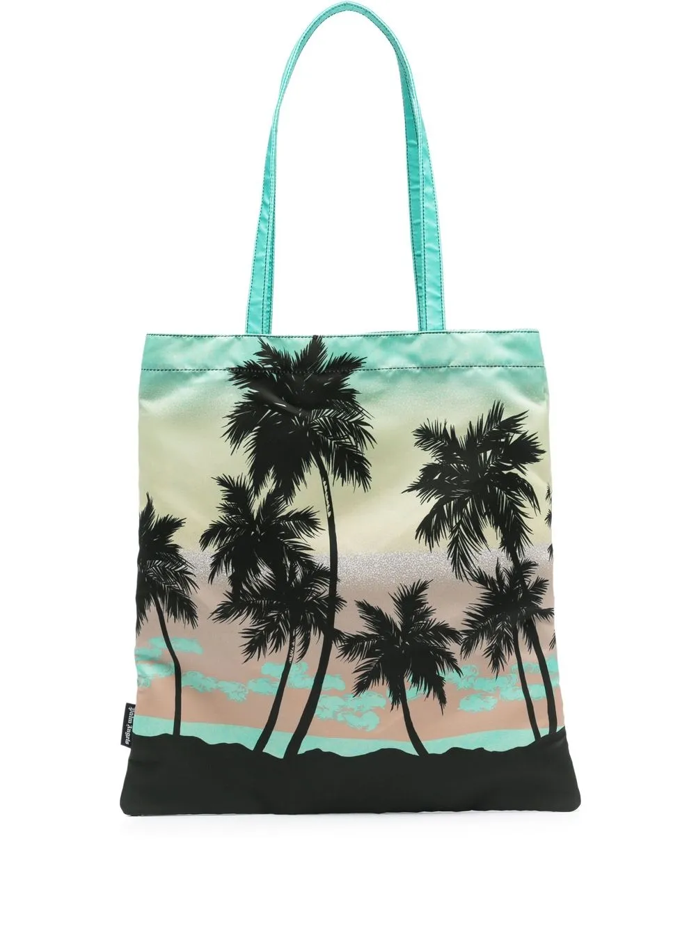 

Palm Angels Green Sunset tote bag