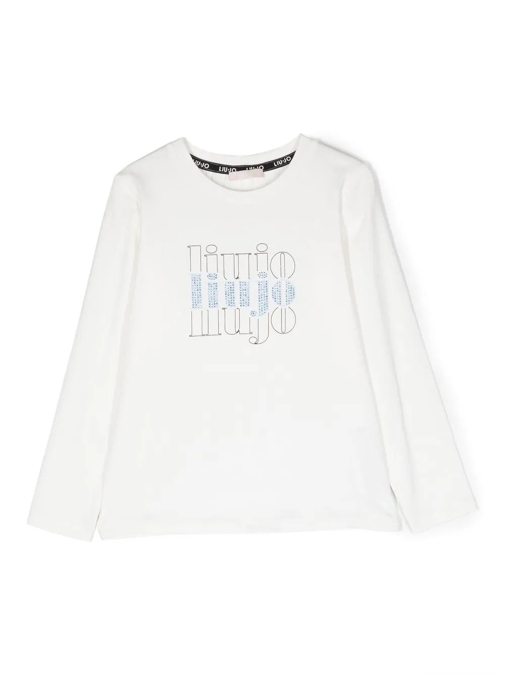 

LIU JO logo long-sleeved T-shirt - White