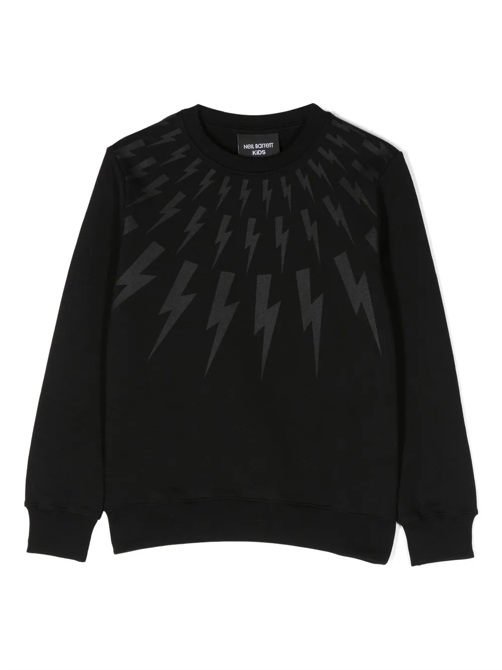 

Neil Barrett Kids sudadera con motivo Thunderbolt - Negro