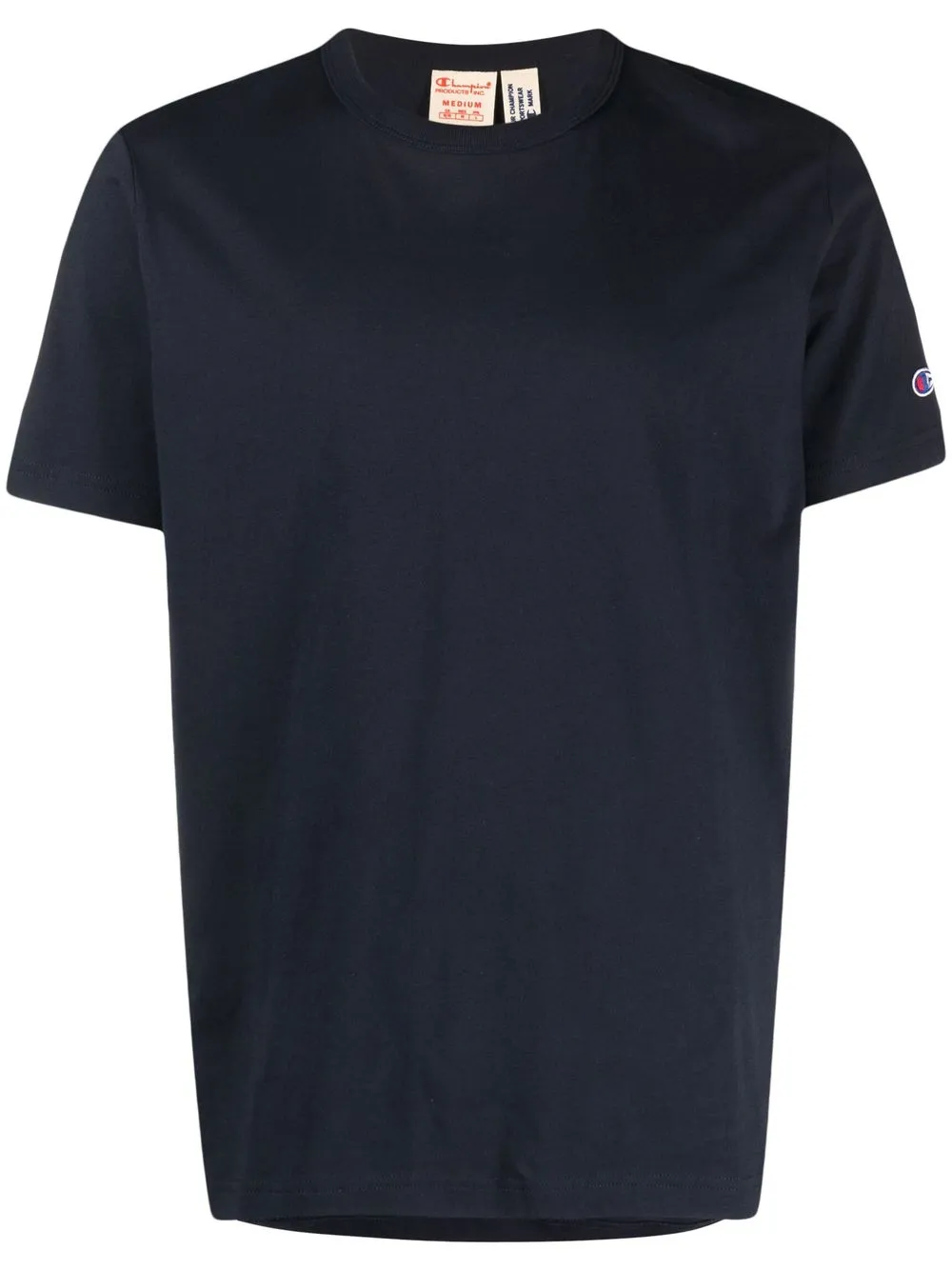 

Champion solid color logo patch T-shirt - Blue