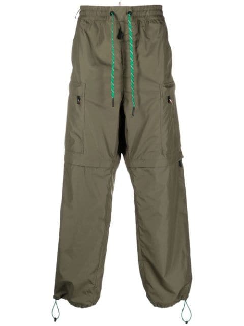 Moncler Grenoble contrast-trim straight-leg trousers