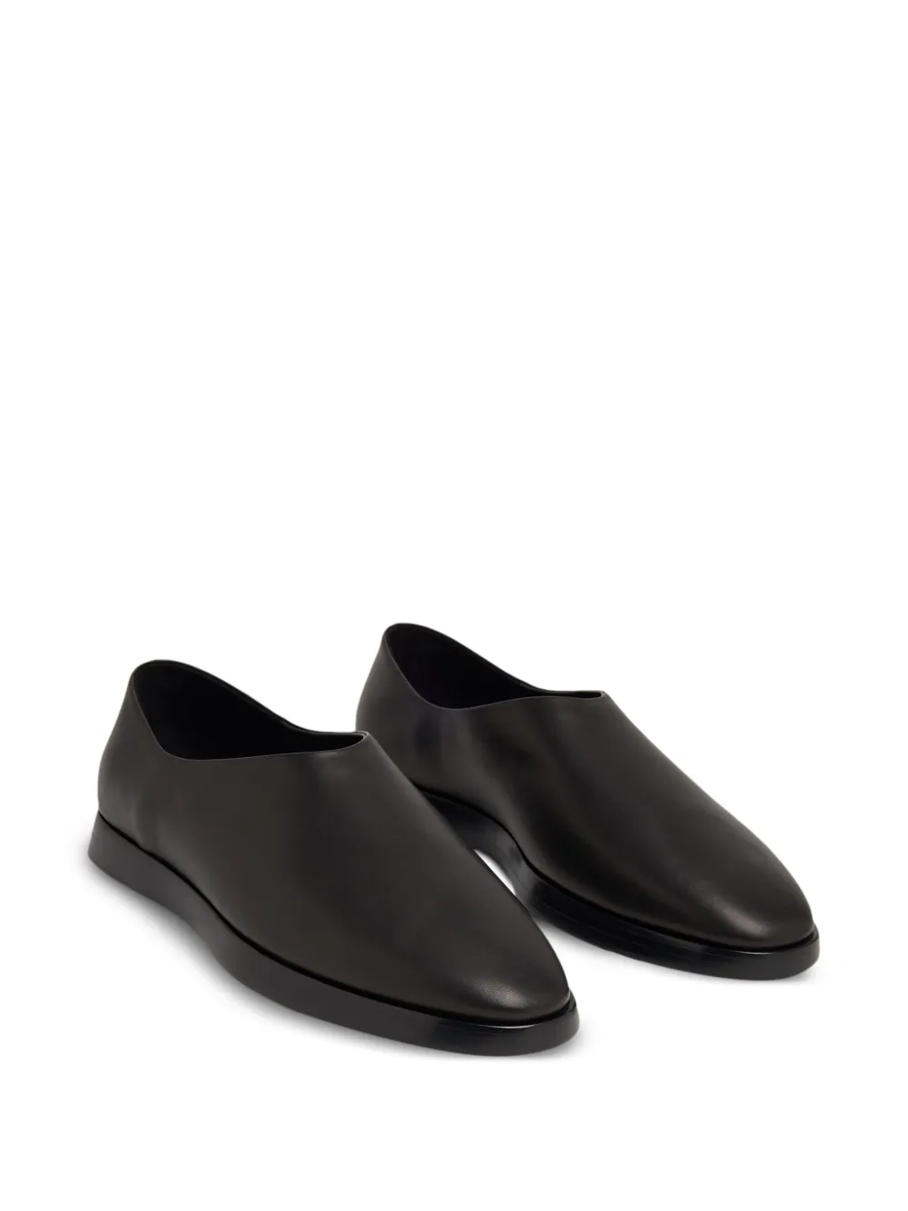 Shop Fear Of God The Eternal Dress Leather Loafers In Black