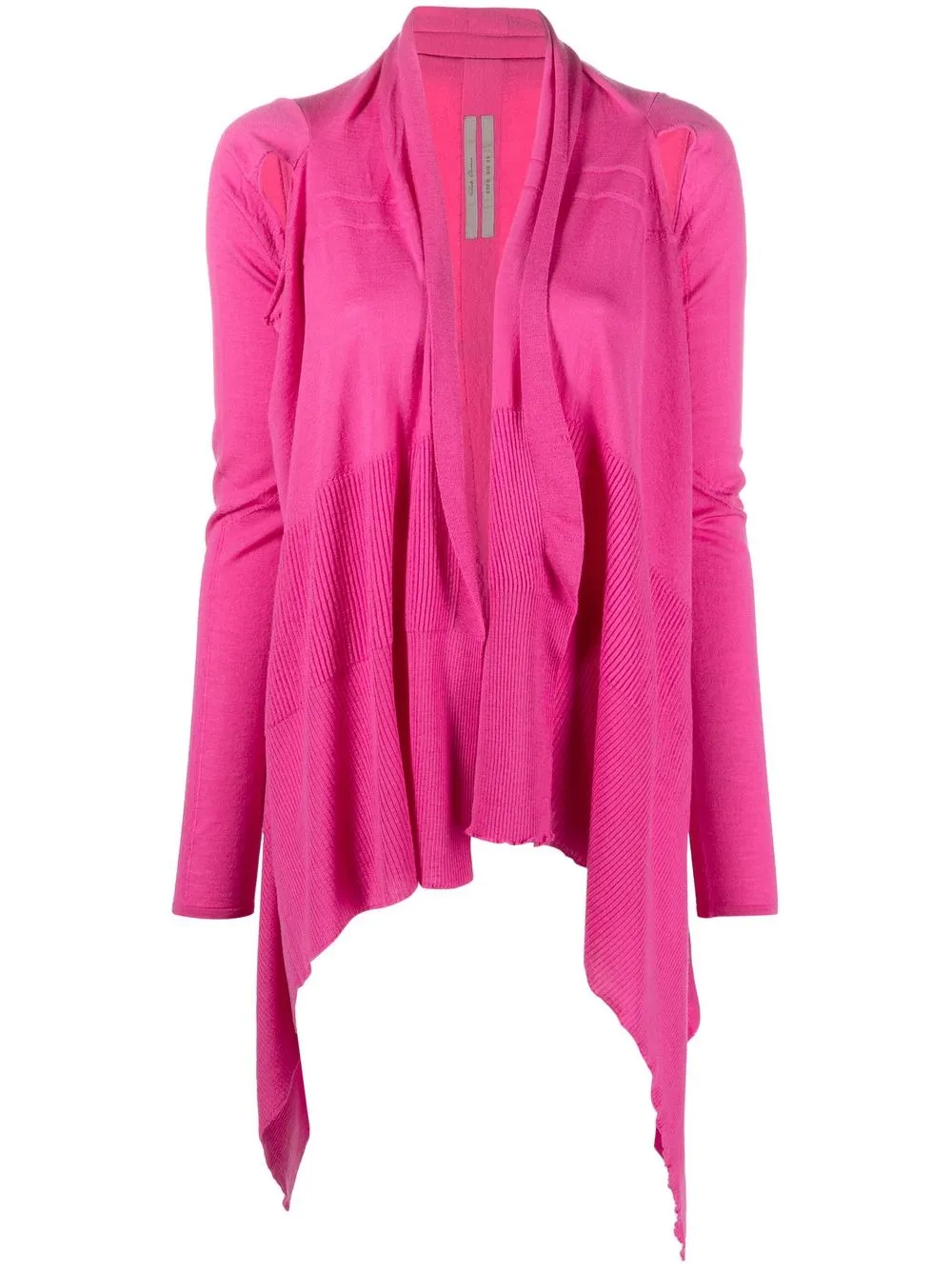 

Rick Owens draped knitted cardigan - Pink