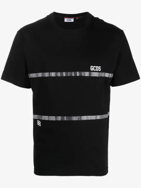 GCDS crystal embellished T-shirt